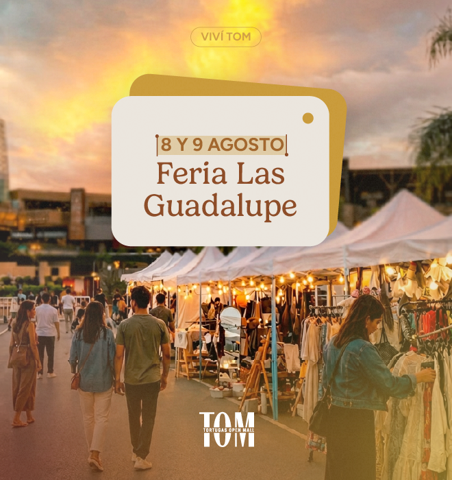 Este finde hay feria en Tortugas Open Mall ✨ Feria Las Guadalupe · 8 y 9 de agosto · Entrada libre